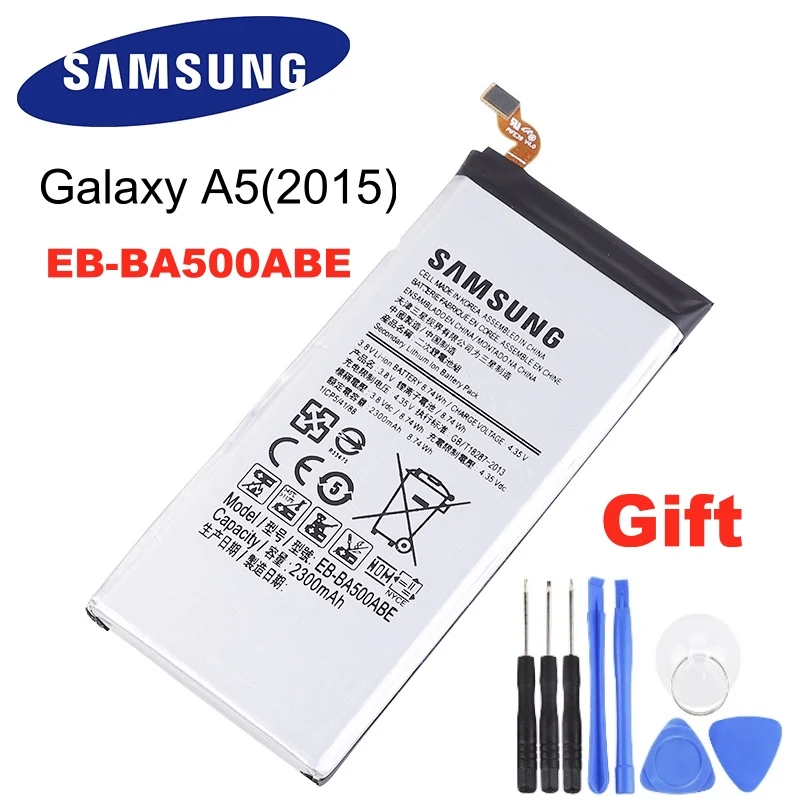 Samsung оригинальный аккумулятор EB BA500ABE для GALAXY A5 2015 EBBA500ABE настоящая сменная батарея