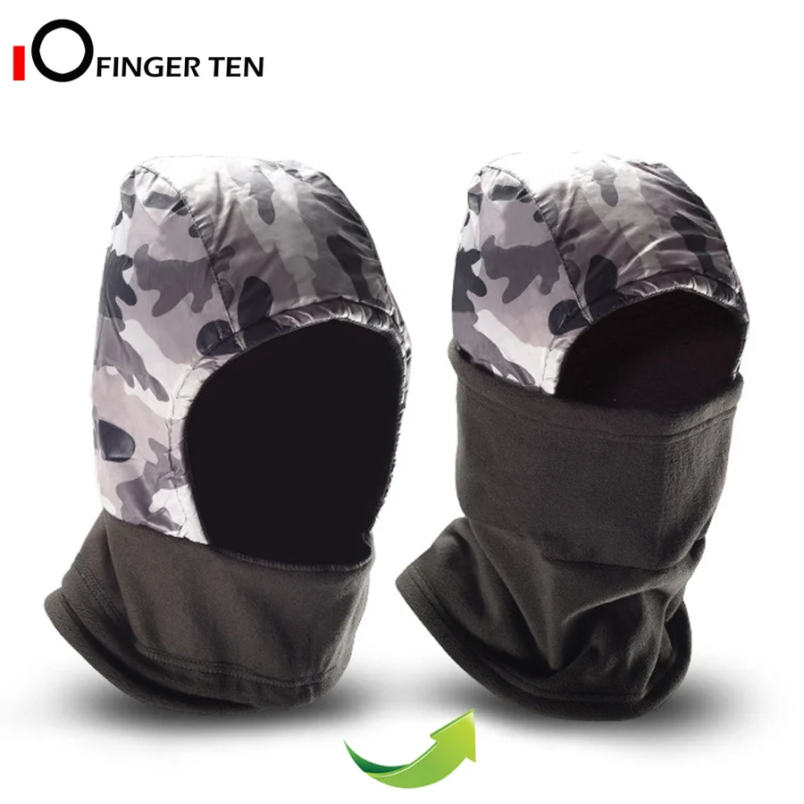 Обновленные теплые зимние шапки для мужчин теплая Балаклава шеи Женская езды на