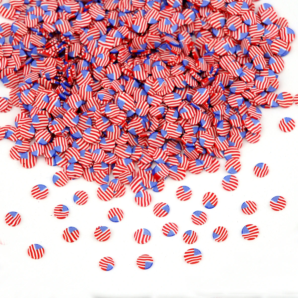 

Добавка для наполнения полимерной глиной в виде американского флага, 10 г