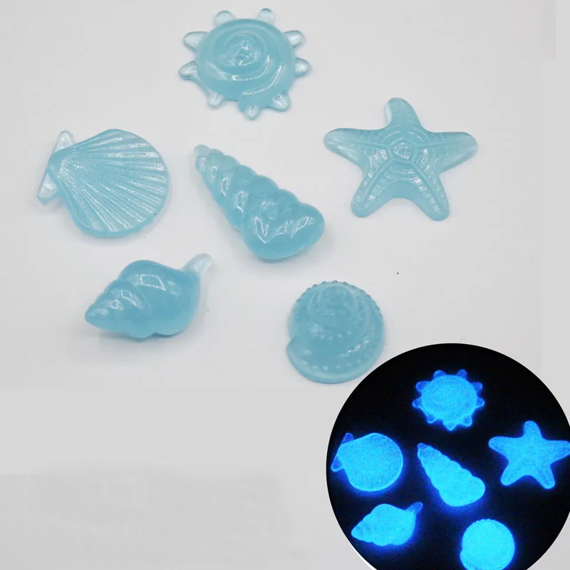 Светящиеся поддельные гальки Декор для аквариума светящиеся камни Морская жизнь