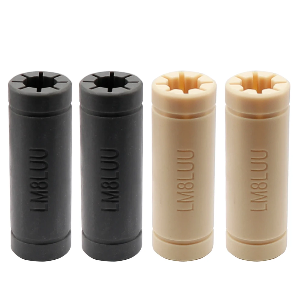 Линейные подшипники LM8LUU твердые полимерные втулки LML8UU 8 мм 8*15*45 серого цвета