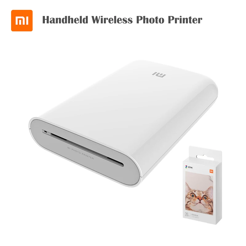 

Original Xiaomi Mijia MI Pocket Photo Printer 313x400 dpi Portable With DIY Share 500mAh Picture Printer Pocket AR Video Printer