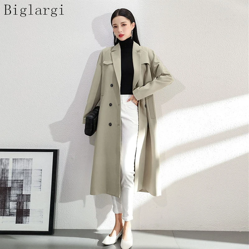 

Autumn Long Lacing Double Breasted Blazers For Womens Office Womans Coats Vintage Clothes Korean Clothing Fashion American 2021