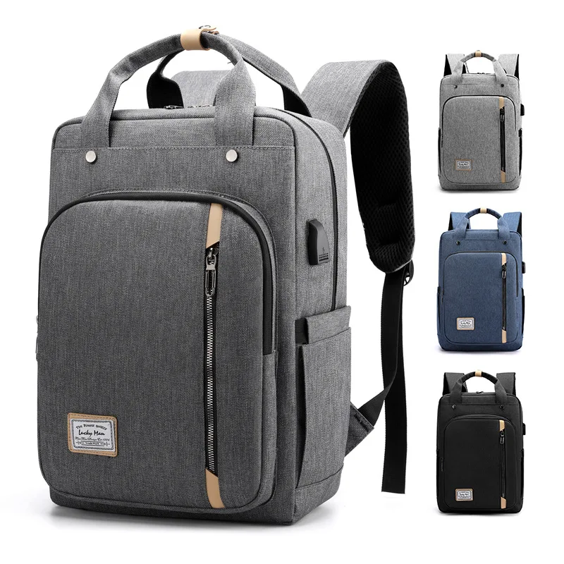 

Laptop Backpack Men 15.6 inch Office Work Men Backpack Business Bag Unisex Black Ultralight Backpack Thin Bag Boyfriend Gifts