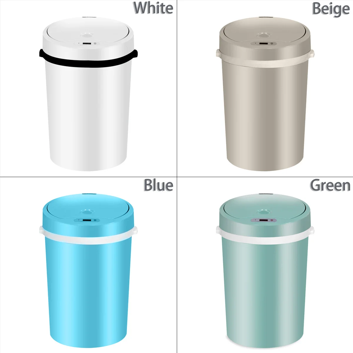 

16L Automatic Intelligent Sensor Smart Trash Can Intelligent Waste Bin Sensor Dustbin Plastic Household Dry and wet Trash Bin