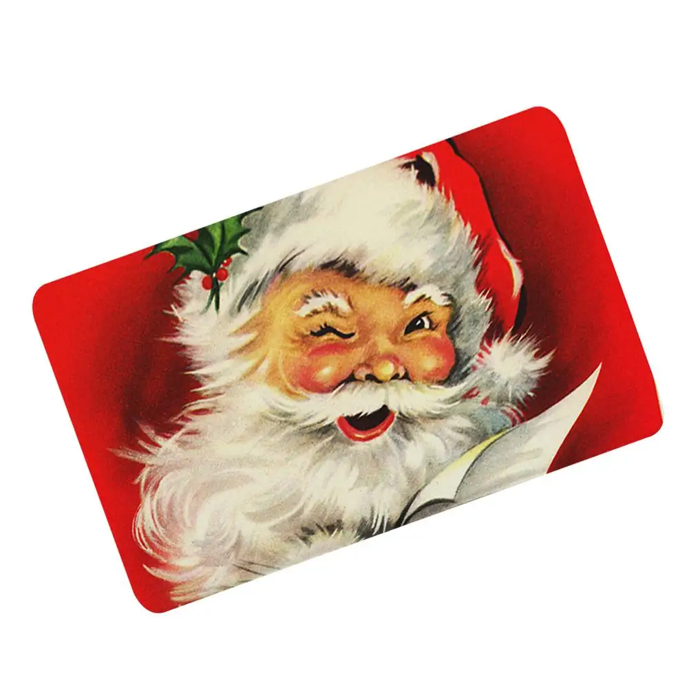 

Коврик для домашнего интерьера, Рождественский карликовый Придверный коврик гном, моющийся прочный дверной коврик с Санта-Клаусом, украшен...