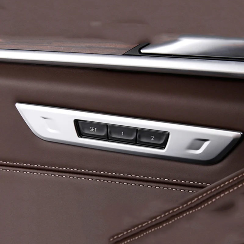 For BMW 5 Series G30 2017 2018 ABS Matte Car seat memory switch Button Cover Trim Strip car accessories styling 1pcs | Автомобили и