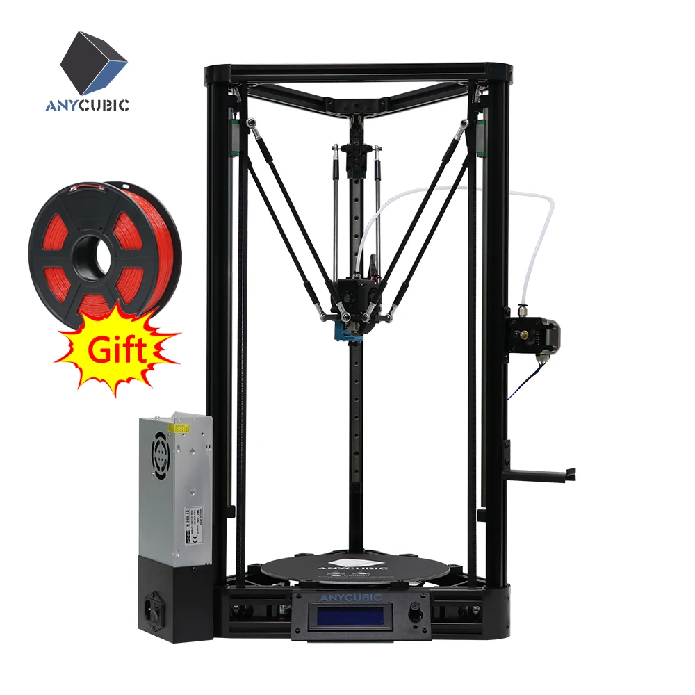 ANYCUBIC Kossel 3d Принтер шкив линейный плюс половина собранного большого размера 3D печати модуль автоматического выравнивания дешевые impresora 3d