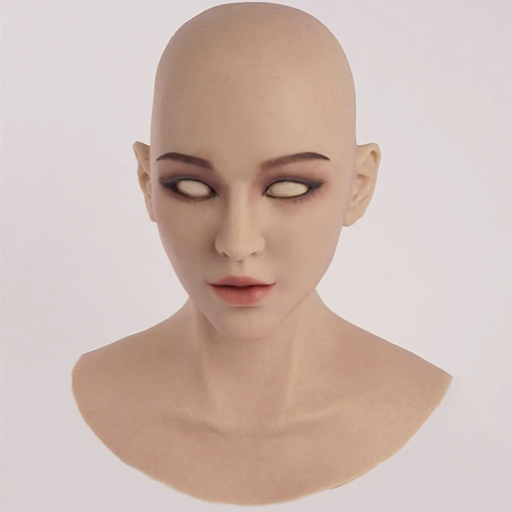 Реалистичная женская маска для перманентного макияжа KnowU с шеей силиконовая