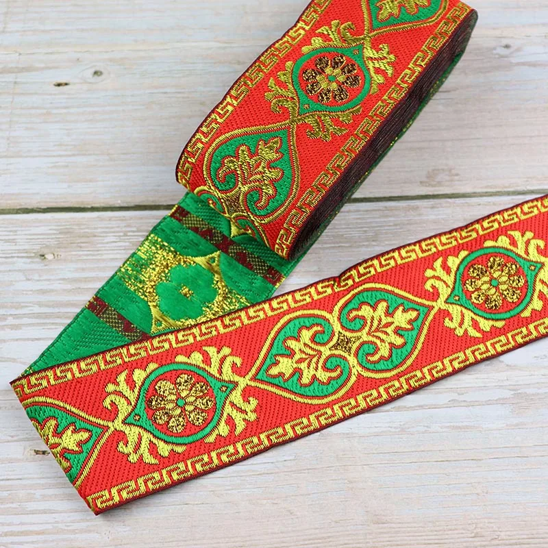 7 ярдов 5 см тканые жаккардовые ленты с рисунком персикового сердца кружевная