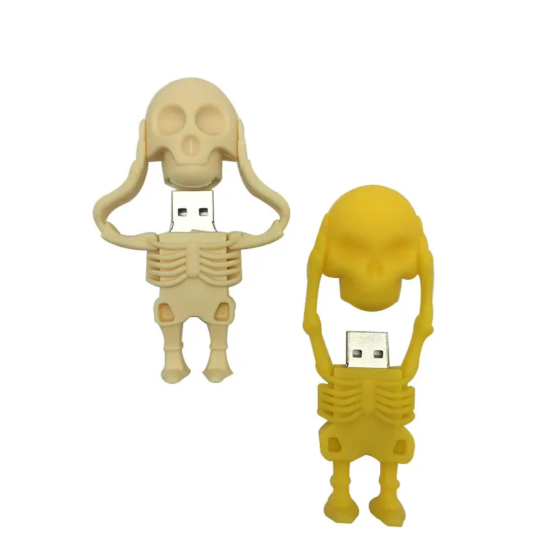 usb флэш-накопитель 128 ГБ, флеш-накопитель 32 ГБ, черный череп, скелет, флешка, 16 ГБ, 8 ГБ, 64 ГБ, usb 2,0, usb память, подарок на Рождество, Хэллоуин