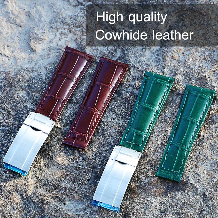 Ремешок для часов из натуральной телячьей кожи браслет Rolex Datejust Day Date складная