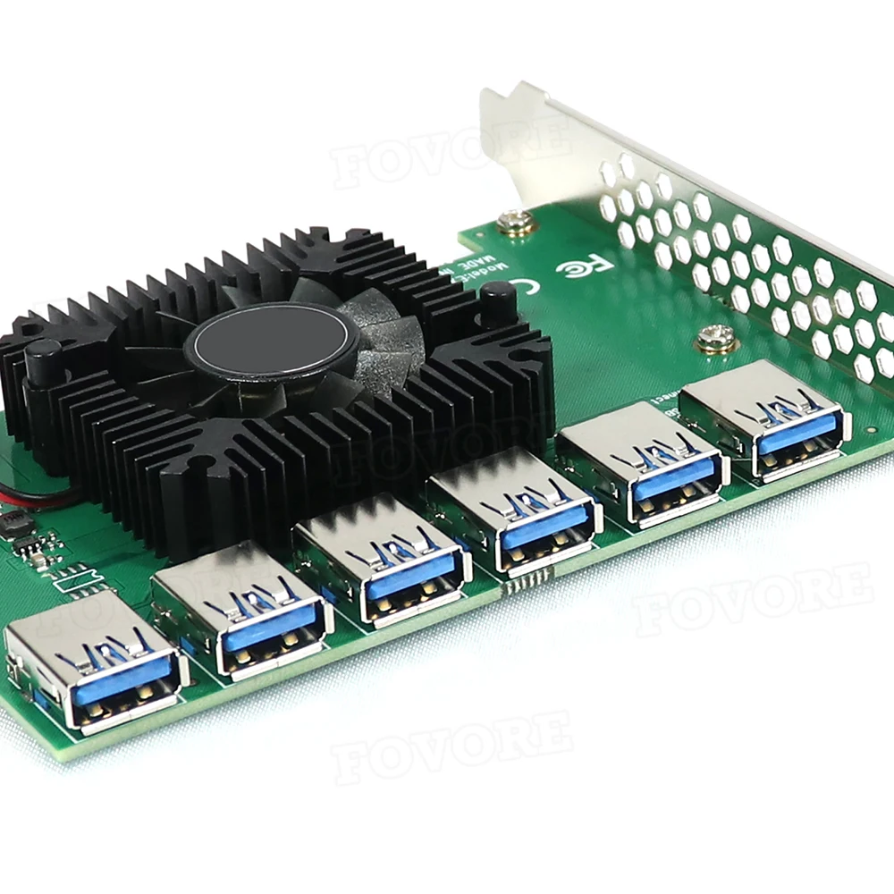 PCIE от 1 до 6 PCI Express X4 20 Гб переходная карта адаптер PCI-E слот 4X 16X USB 3 0 переходник