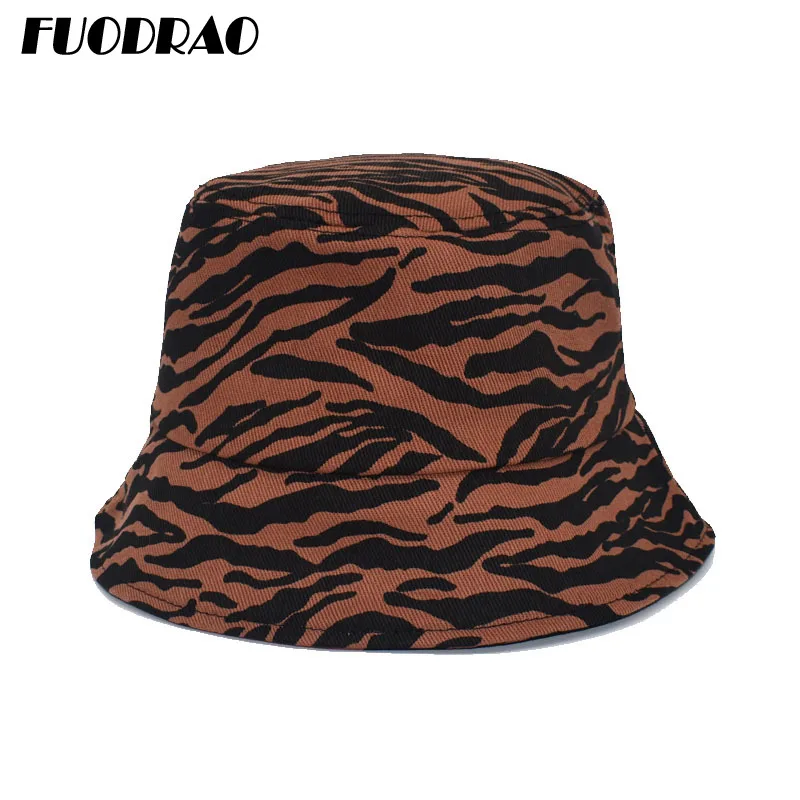 

FUODRAO New Korean Basin Cap Print Women Bucket Hat Casual Panama Girl Bucket Cap Outdoor Travel Fisherman Hat M119