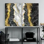 Алмазная живопись 5d абстрактная золотая линия Алмазная вышивка мраморный узор полный квадрат ручной работы наборы для вышивки крестиком домашний декор