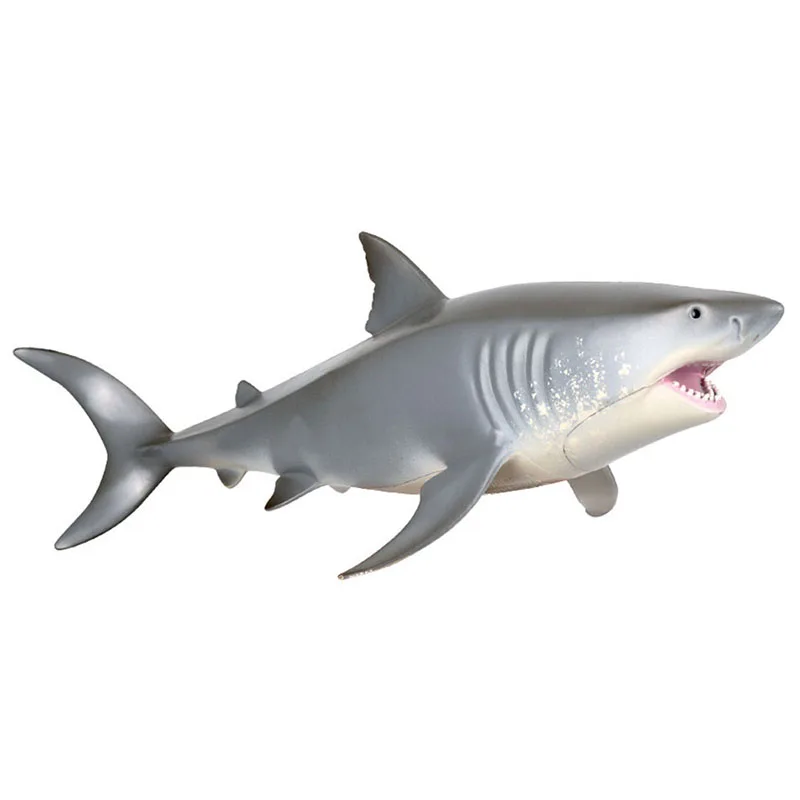 

Lifelike Shark Toy Marine Life Animal Model Toy Great White Shark Model PVC Collection Educational Toy Kids Gift