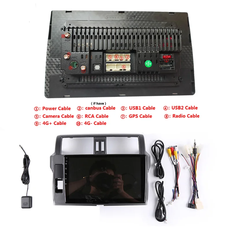 10 1 &quot2G RAM 32G ROM Android автомобильный DVD GPS для Toyota Prado 150 Land cruiser 2014 2015-2017 головное