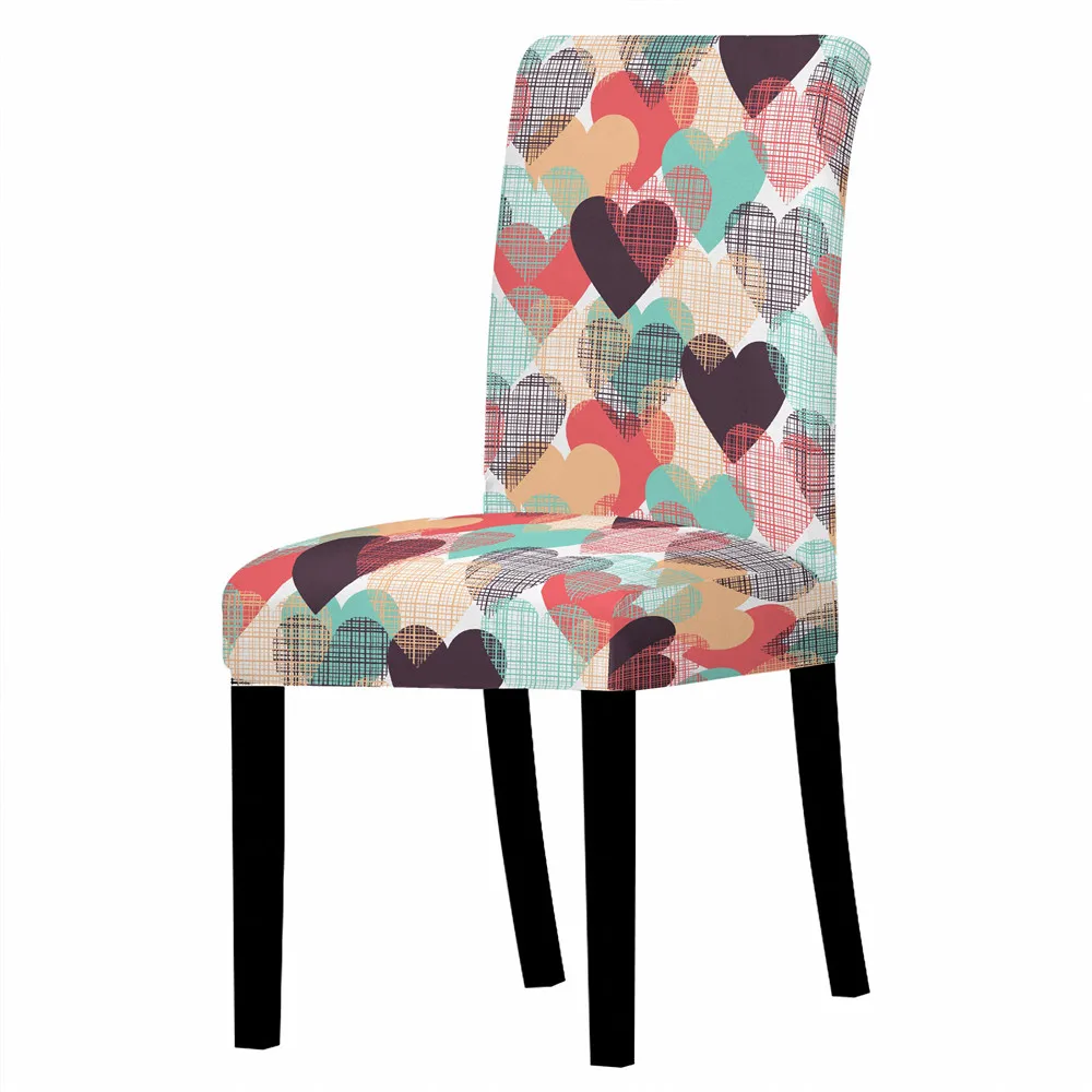 Чехол на стул с принтом эластичные чехлы сиденья для стульев чехол скамейки дома