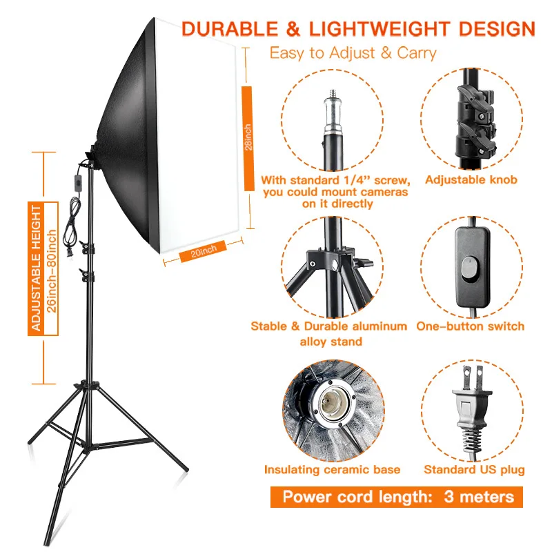 Софтбокс Travor для фотостудии лампа и светильник подставка DSLR | Электроника