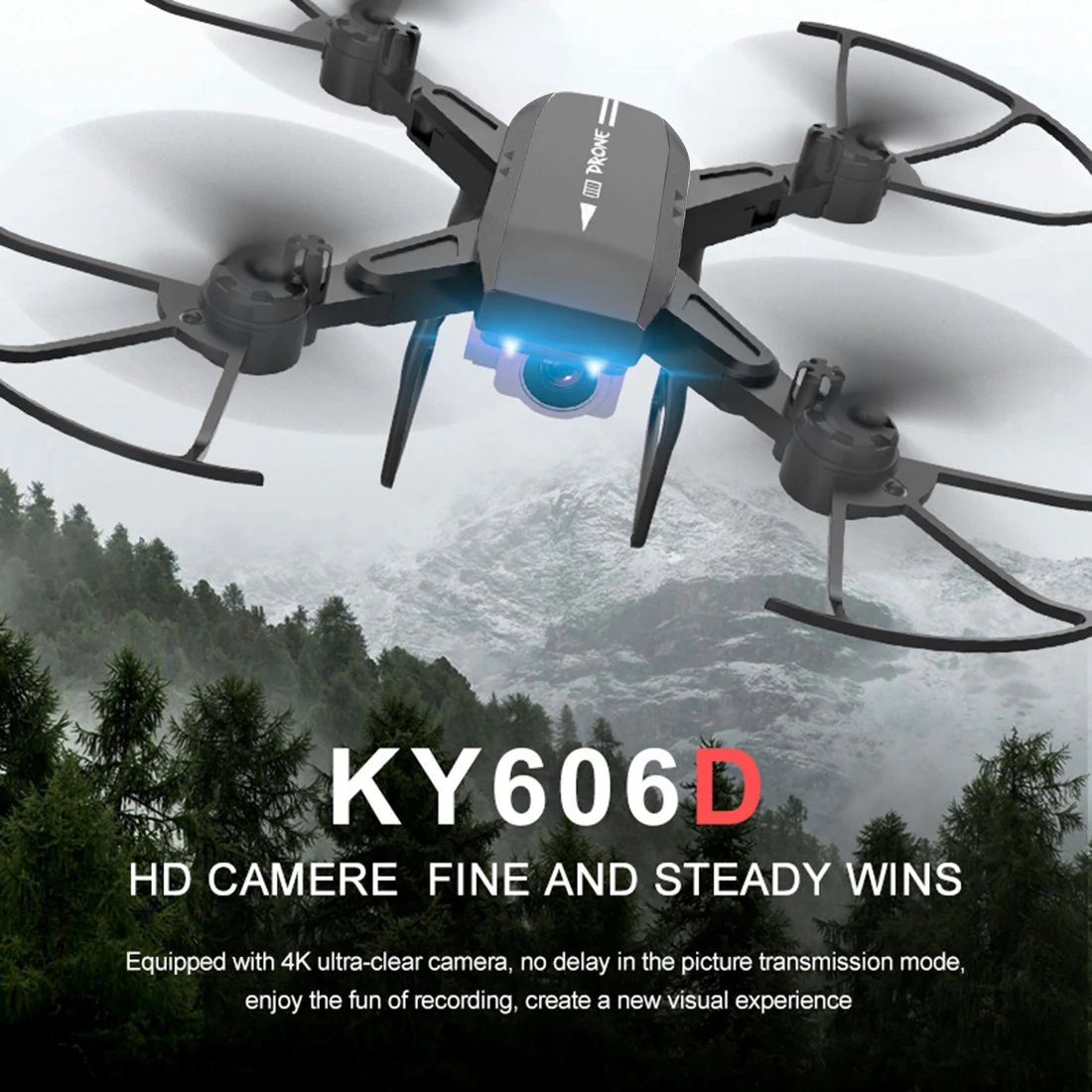 Квадрокоптер KY606D Радиоуправляемый 4k камера 1080 HD|Радиоуправляемые вертолеты| |