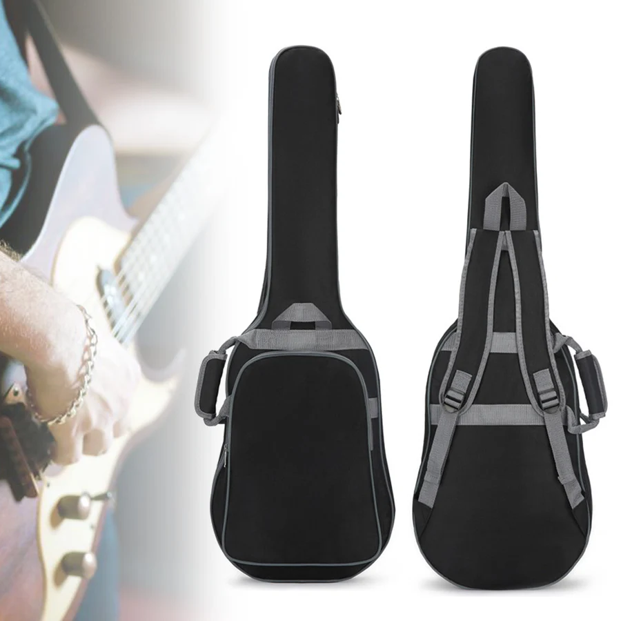 

102 x 34 x 6 cm Electric Guitar Backpack 10mm Sponge Waterproof Oxford Fabric Portable Double Straps Guitar Gig Bag