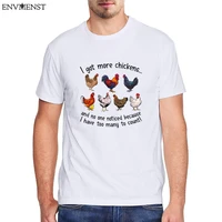 funny chicken graphic t shirt i got more chickens and no one noticed 100 cotton mens shirt short sleeve tees casual mens tops
