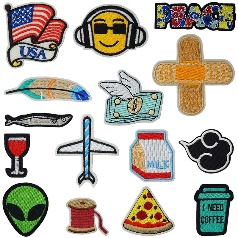 Нашивки Alien Space Eyes с вышивкой аппликация для шитья курток одежды наклейки значок