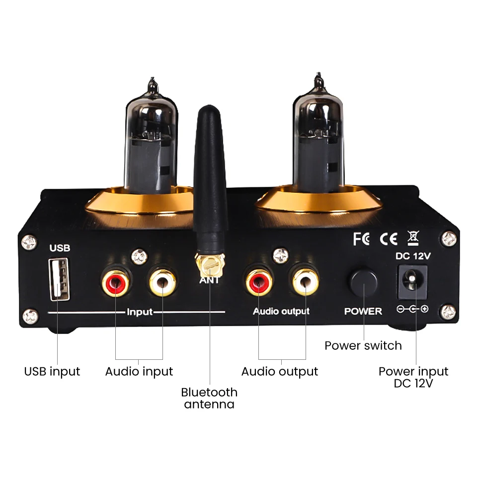PJ MIAOLAI A9 6K4 вакуумный трубчатый предусилитель NE5532 AUX Bluetooth 5 0 USB RCA HIFI стерео мини