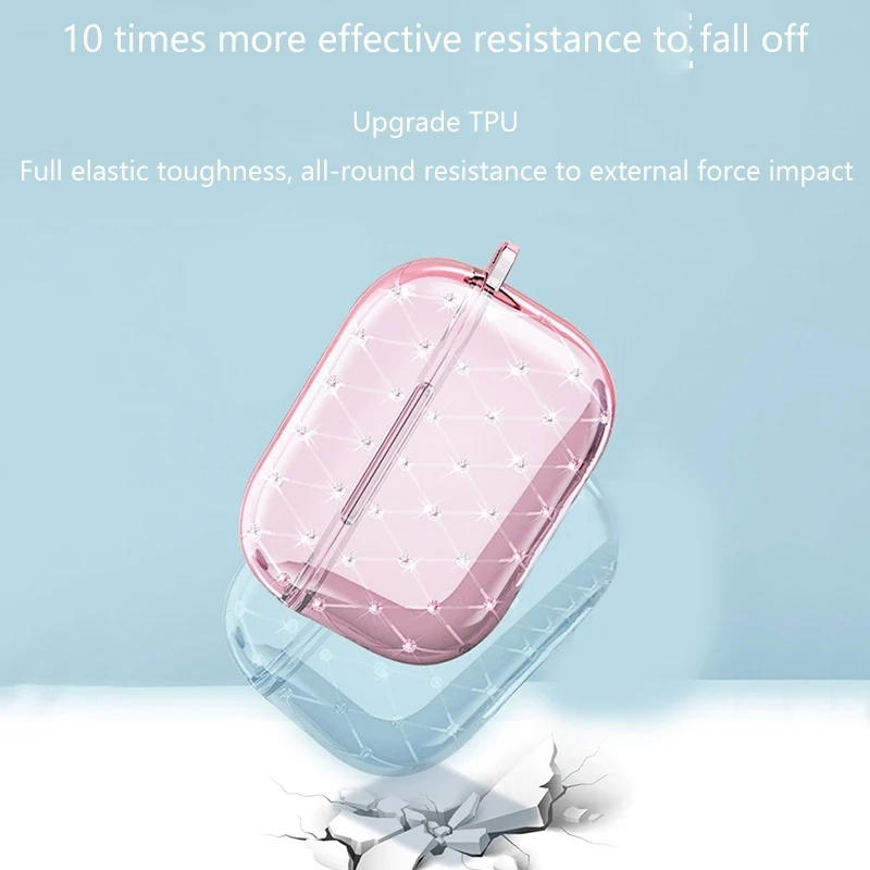 Защитный чехол для Pro с брелком противоударный новый прозрачный мягкий алмазным