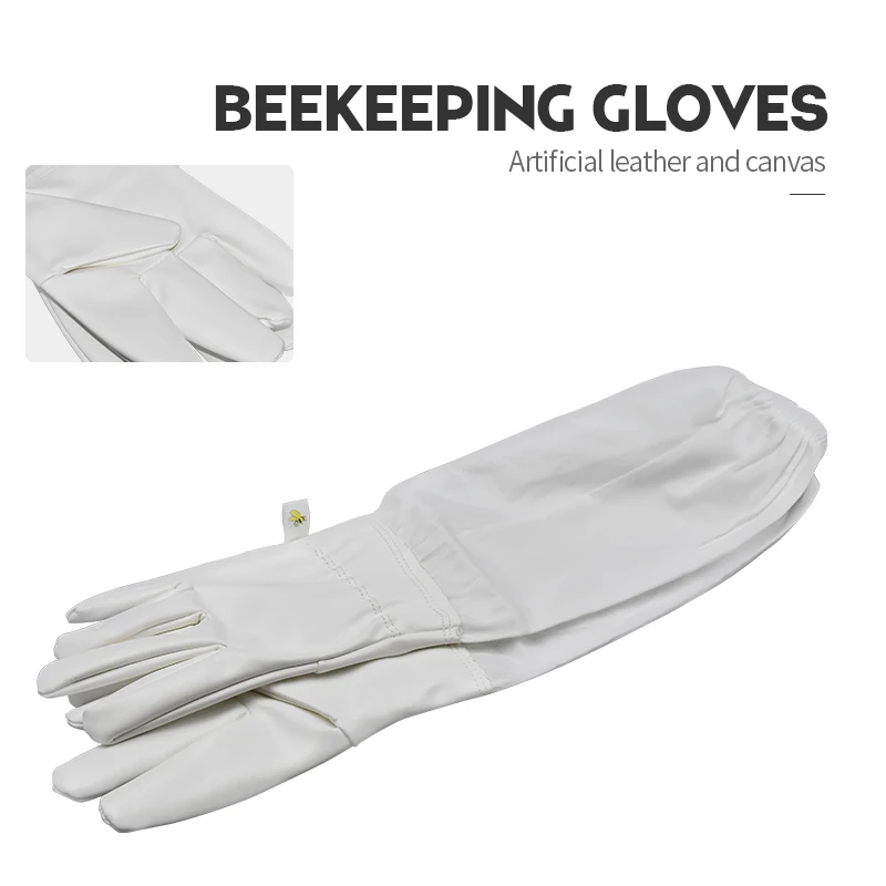 Защитный пчеловодная перчатка для пчеловодства из искусственной кожи подходит