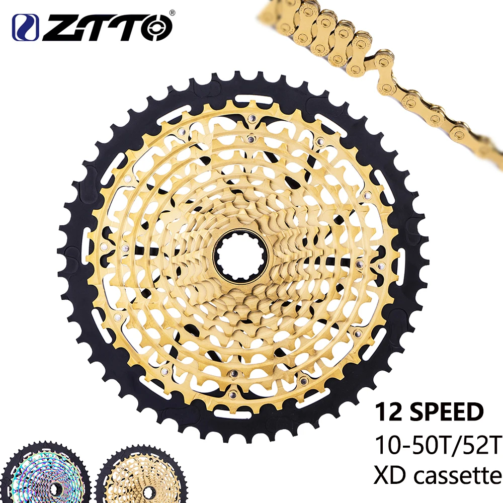 Кассета ZTTO MTB 12 Скоростей 10 50T Ультралегкая кассета Ultimate S 52T XD 378g ulт Звездочка K7 В s