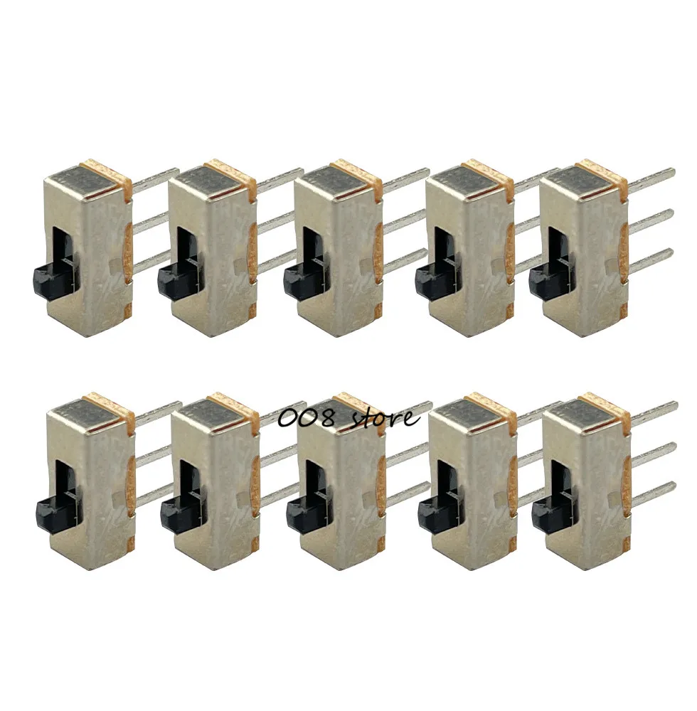 

10PCS SS12D00 SS-12D00 4MM SPDT 1P2T toggle switch Interruptor on-off mini 1 Way 2 Band Slide Switch PCB Mount Free shipping D.