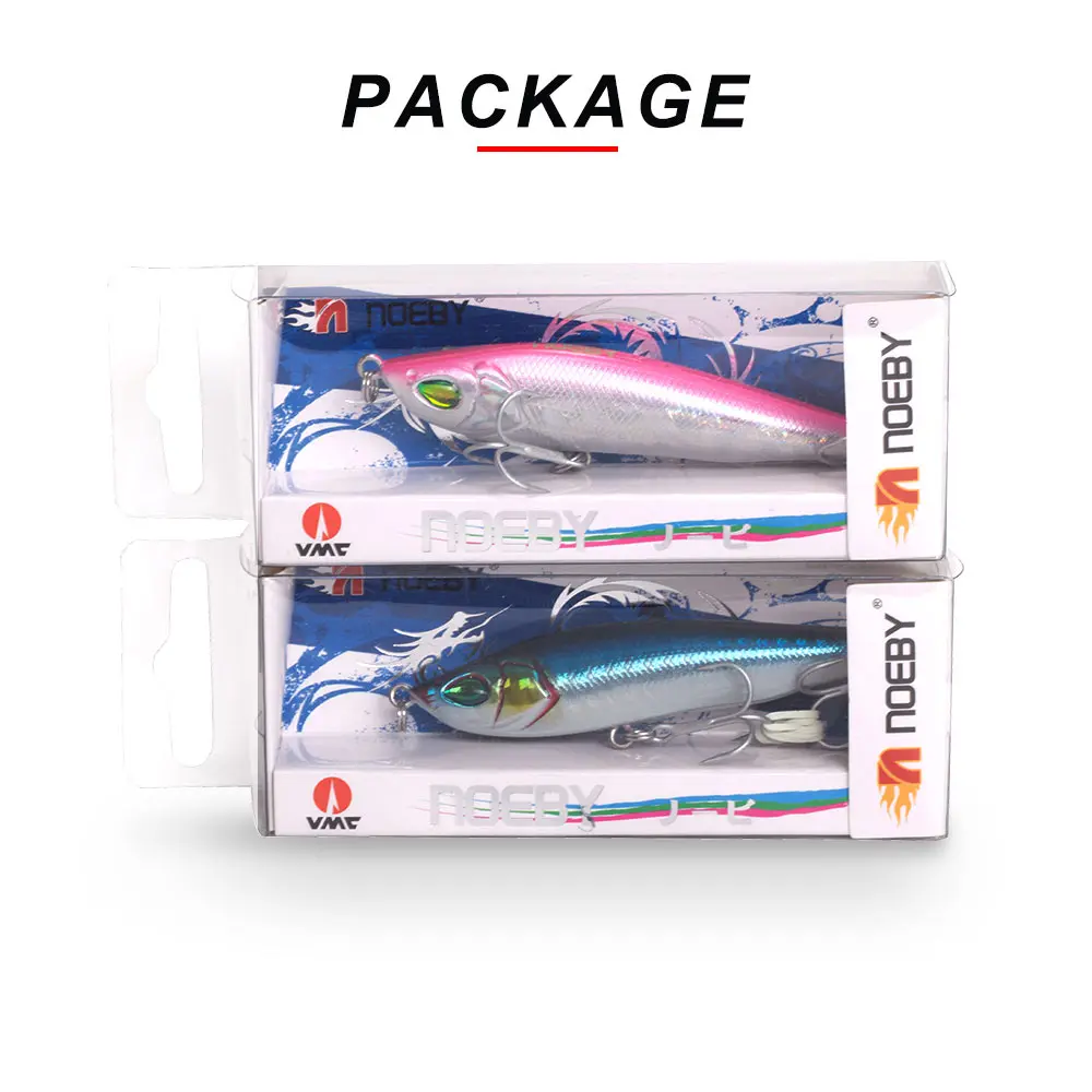 

NOEBY Fishing Lure Sinking Pencil 80mm 16g 3D Eyes Plastic Artificial Hard Bait Iscas Artificiais Pesca Lake River Wobblers