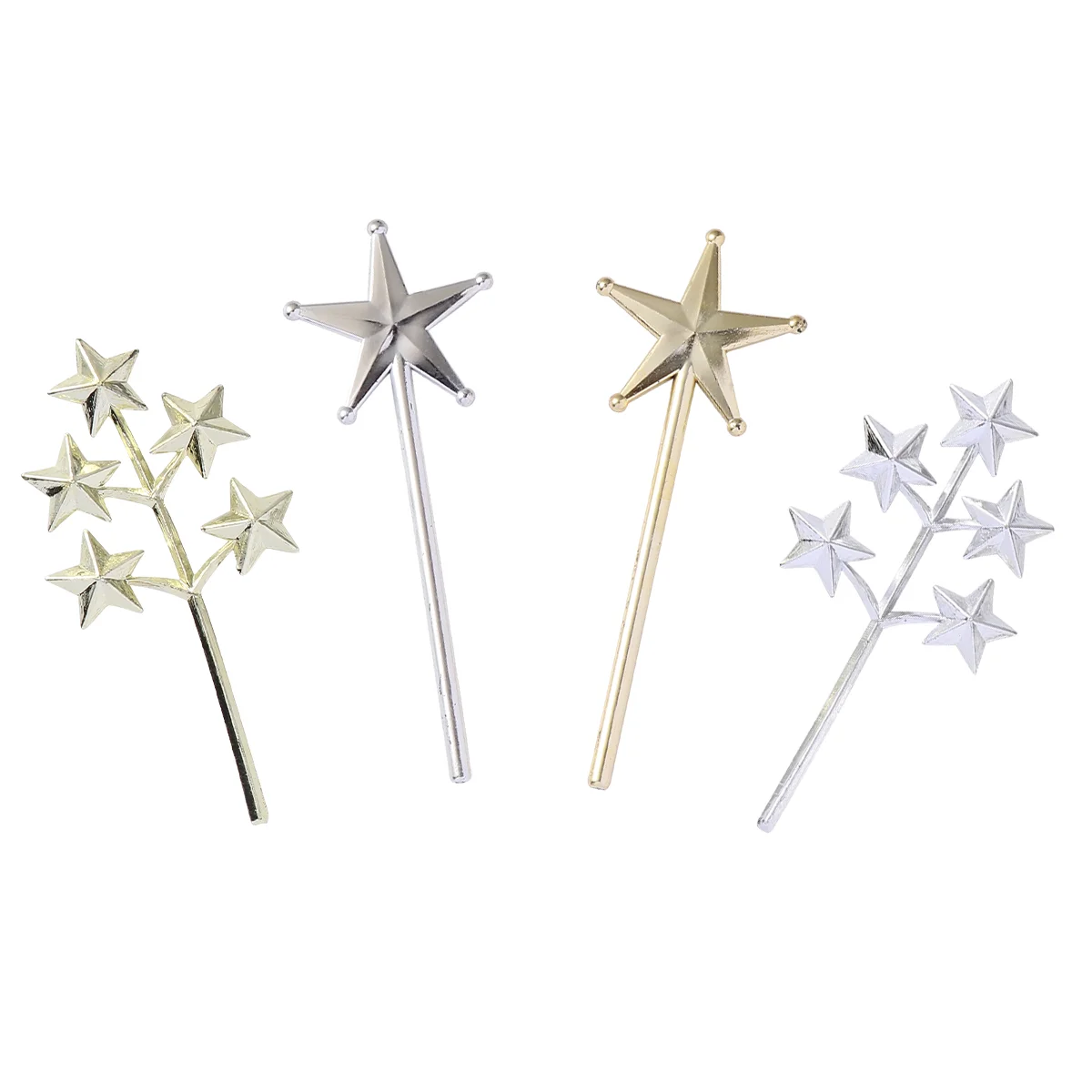 

26pcs Party Cake Decor Pentacle Plastic Decor Topper Plastic Decoration Topper