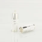 HifiX 4 шт.лот Cardas RCA посеребренный штекер RCA, разъемы для Hi-Fi аудио кабеля, разъем