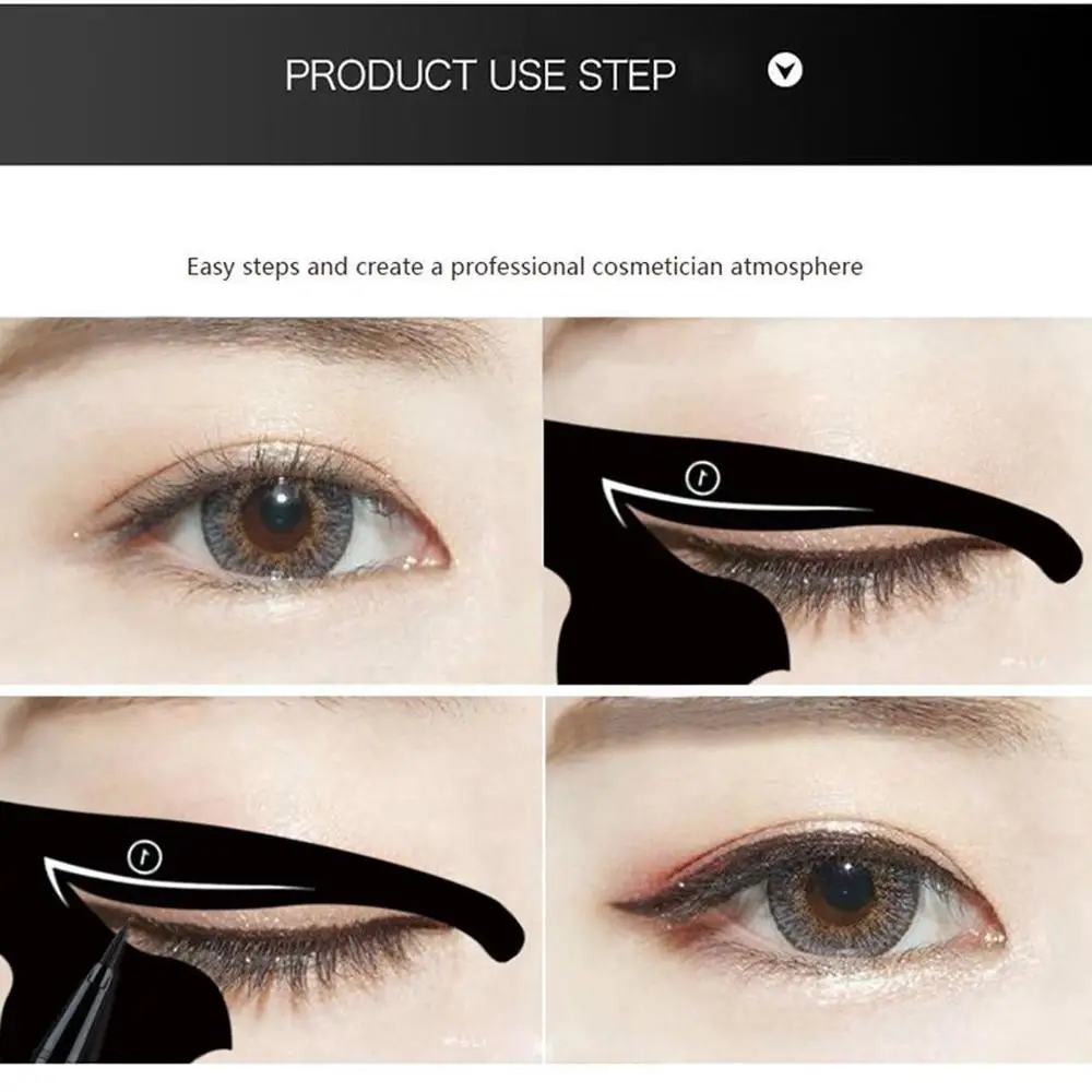 Шаблон для макияжа глаз Miji Mila Cat Eyeliner Stencil Smoky Eyeshadow Applicators Template Plate Professional Eye liner.