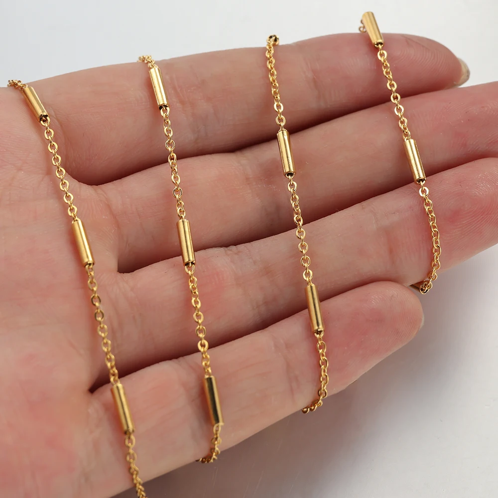 Цепочка Из Нержавеющей Стали для изготовления ожерелья 2 метра|Ювелирная