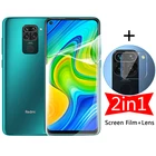 Гидрогелевая пленка 2 в 1 для Xiaomi Redmi 10X 4G Pro 5G, Xiaomi 10 X, red, mi 10, xpro, защита объектива камеры, без защитного стекла