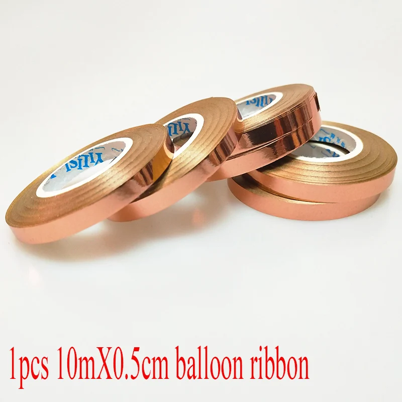 1pcs baloon ribbon 20 шт. шар цвета розового золота деко день рождения, набор, вечерние шары, розовые шары для свадьбы и дня рождения вечерние украшения для детей и взрослых, хромированные шары - Цвет: 1pcs baloon ribbon