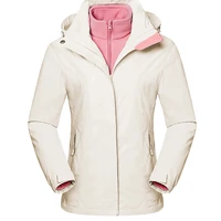 women winter warm waterproof ski coat 3 in 1 jackets hiking skiing trekking camping fishing outdoor breathable snowboard jacket
