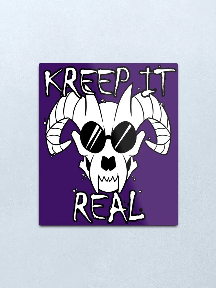 

Kreep it Real Metal Print Tin Sign Vintage Metal Wall Sign Plaque Retro Garage Shed Car