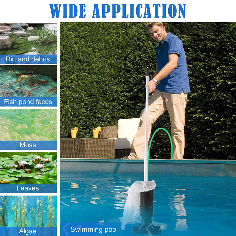 

Reusable Washable Biofoam Cleaner Pool Swimming Pool Vacuum Cleaner Suction Head Fountain Fish Tank Pond Cleaning Tool