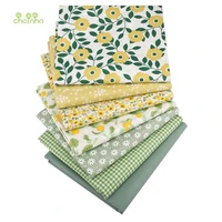 chainho7pcs floral seriesprinted twill cotton fabricpatchwork cloth for diy sewing quilting babychildrens material40x50cm