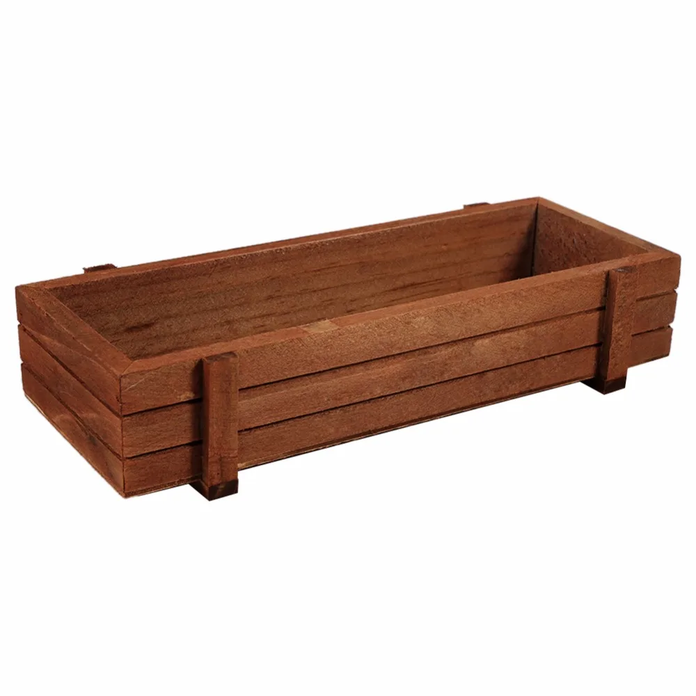 Durable Indoor/Outdoor Wooden Herb Flower Pots Succulent Planter Box Home Garden multi-functional Rectangle Storage box | Дом и сад