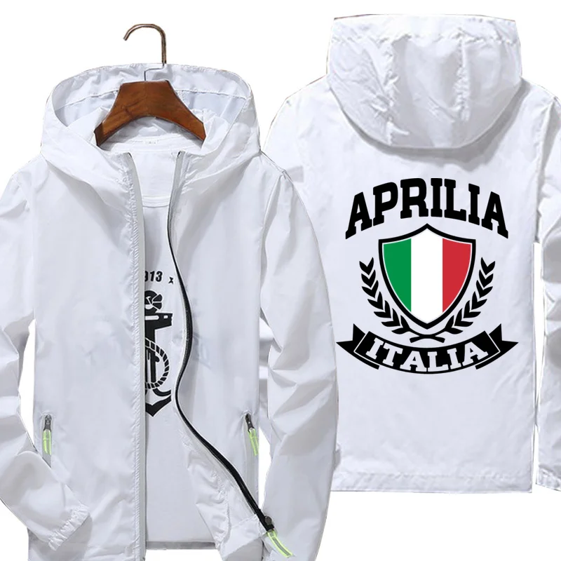 

2021 Men's coat Aprilia Italia printing Windbreaker jacket Reflective Skin Sun Spring Autumn brand jacket