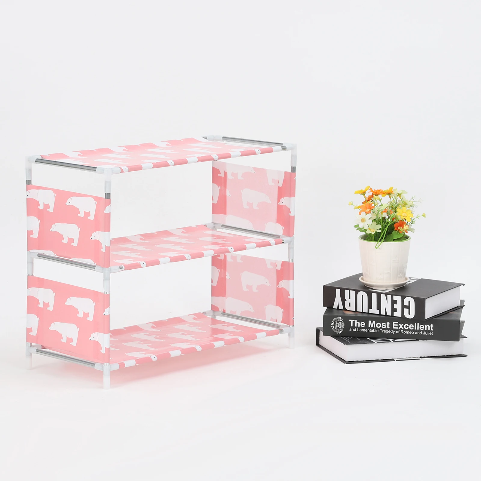 4 слоя стоящая стойка для обуви Спальня Гостиная пыле шкаф Органайзер Сделай сам