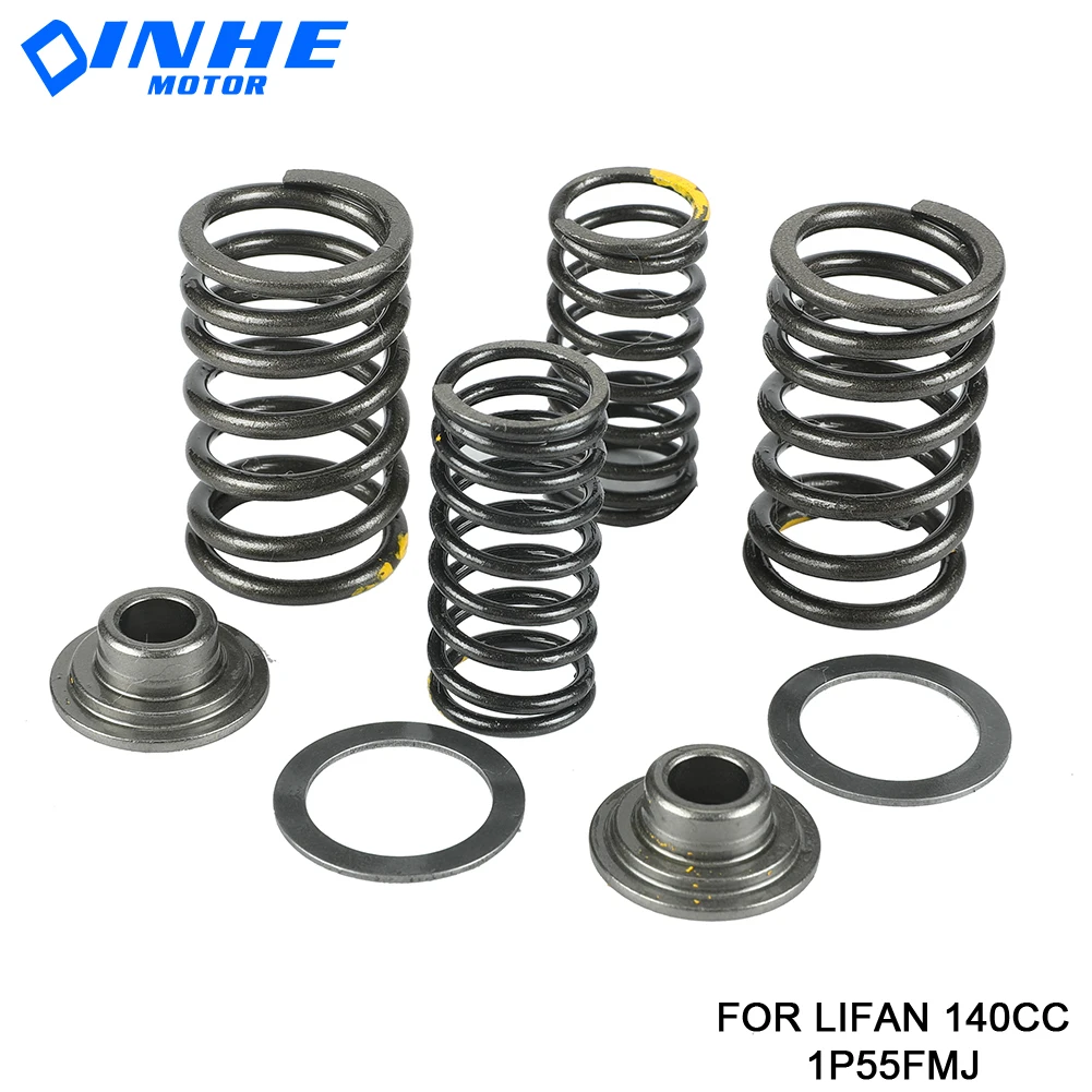 Motorcycle Valve comp Springs Retainer seat Assy For Lifan LF 140cc Horizontal Engines Dirt Pit Bike Atv Quad