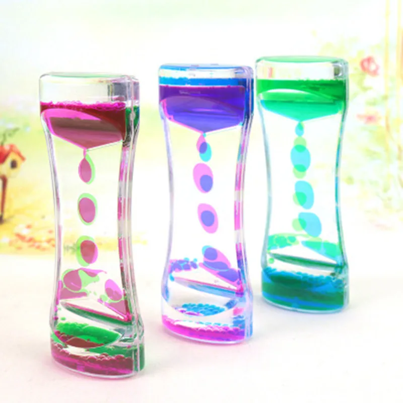 Акриловые песочные часы украшение для стола плавучие с разными цветами