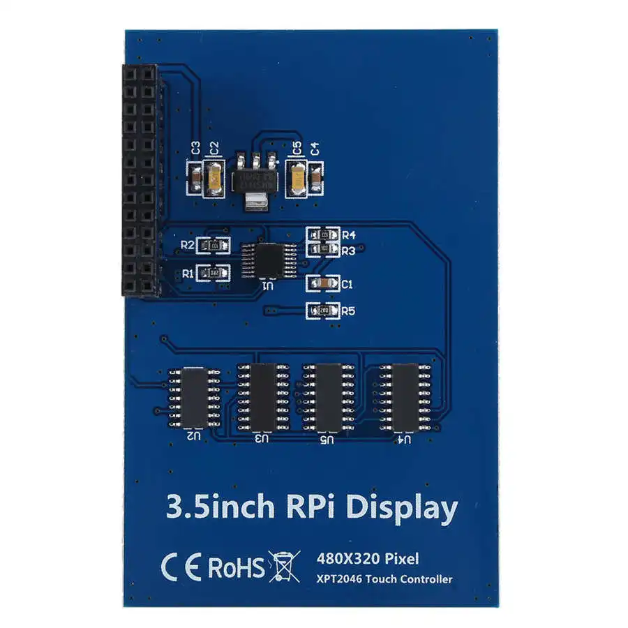 3 5 дюймовый дисплей RPi 480x320 4B резистивный сенсорный монитор с ручкой подходит для