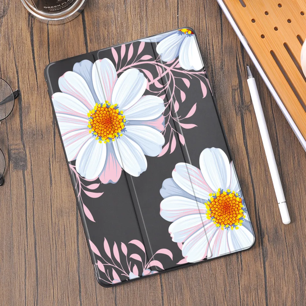 

Daisy flower Case for iPad 8th Generation Shell Mini 5 Pro 11 2021 2020 Air 4 10.2 7th Silicone Funda Air 2 6th Cover